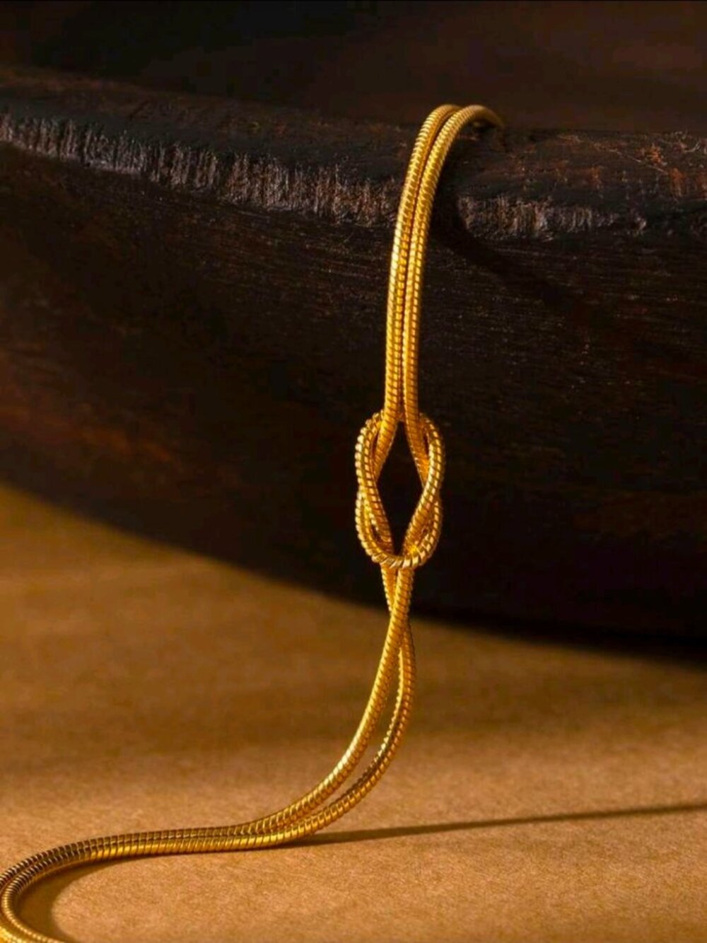 Yellow Gold Infinity Bangle Bracelet - Personalized Holiday Gifts